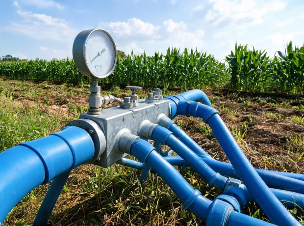 Water inlet and pressure gauge inspection